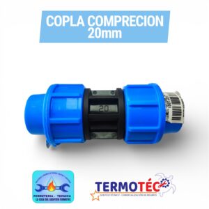 Copla Compresion HDPE 20mm