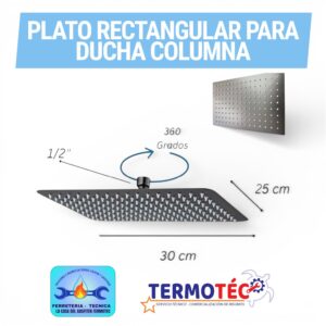 Plato Ducha Kassel Rectangular